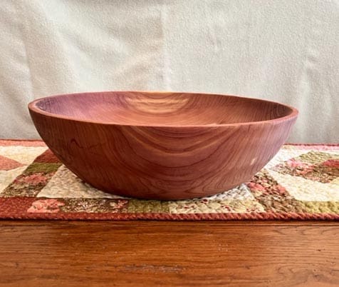 Cedar artisan bowl