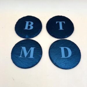 PERSONALIZED SLATE COASTER SET (4)