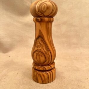 Small olive Wooden salt and pepper mill