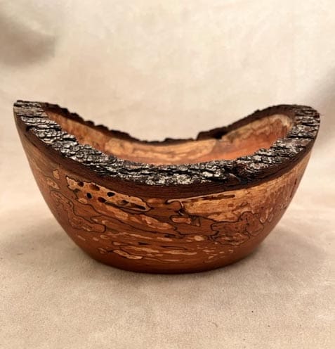 Ash natural edge bowl