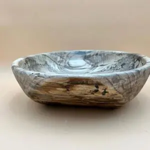An all-natural hand-turned GEORGIA HACKBERRY SALAD BOWL made from hackberry.